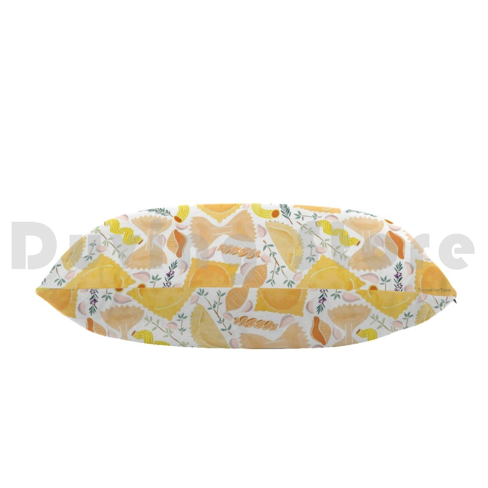 白い枕カバーにパスタ柄がプリントされています 50x75 パ - Home Cooking On のレビューと価格