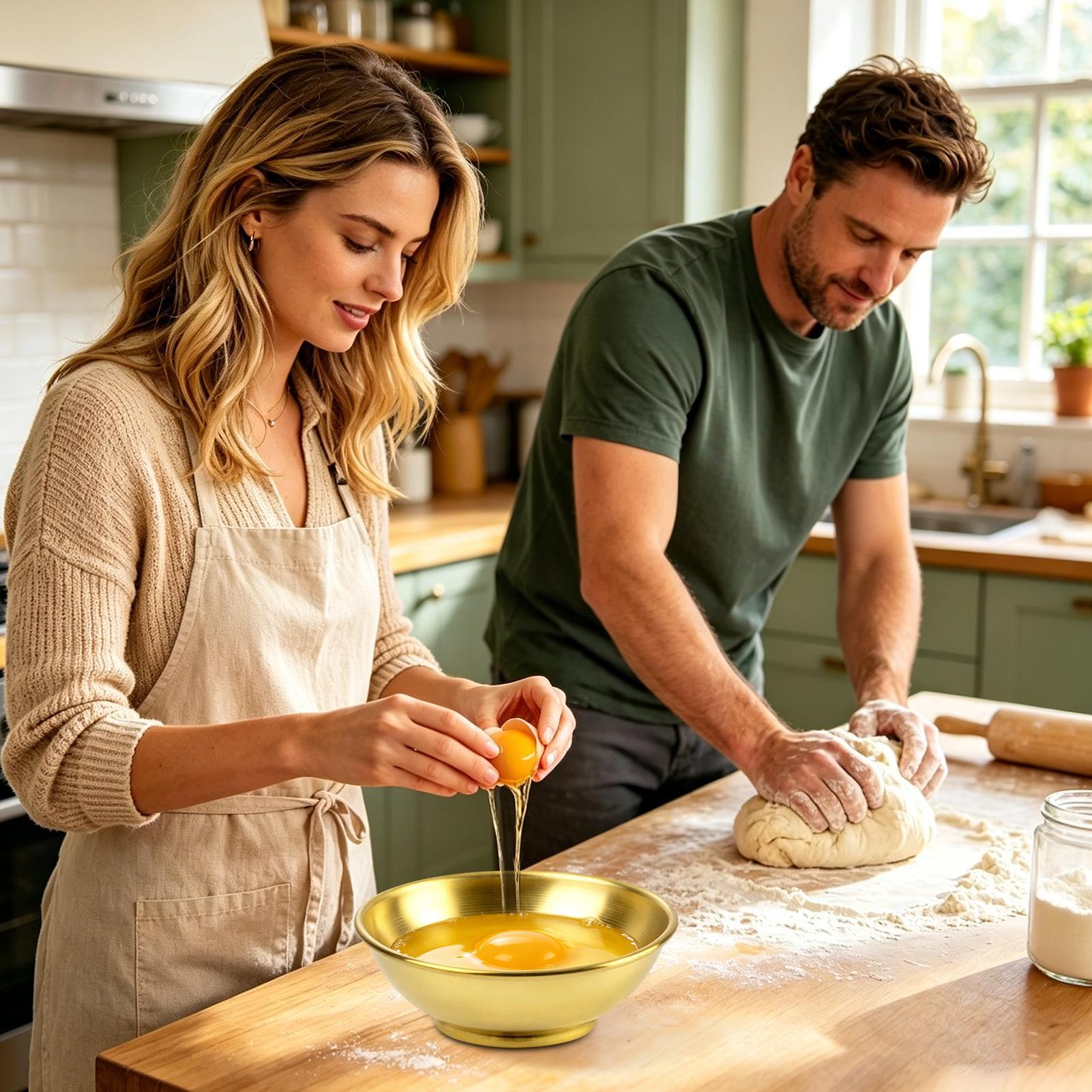 銅製ボウル 大型ミキシングサラダ保存容器 サラダ用ボウル 家 - Home Cooking Chef のレビューと価格