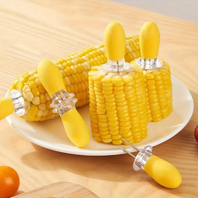 1ペアのコーンホルダー、ステンレス製のトウモロコシ穂軸ホルダ - Home Cooking On のレビューと価格