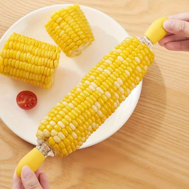 1ペアのコーンホルダー、ステンレス製のトウモロコシ穂軸ホルダ - Home Cooking On のレビューと価格