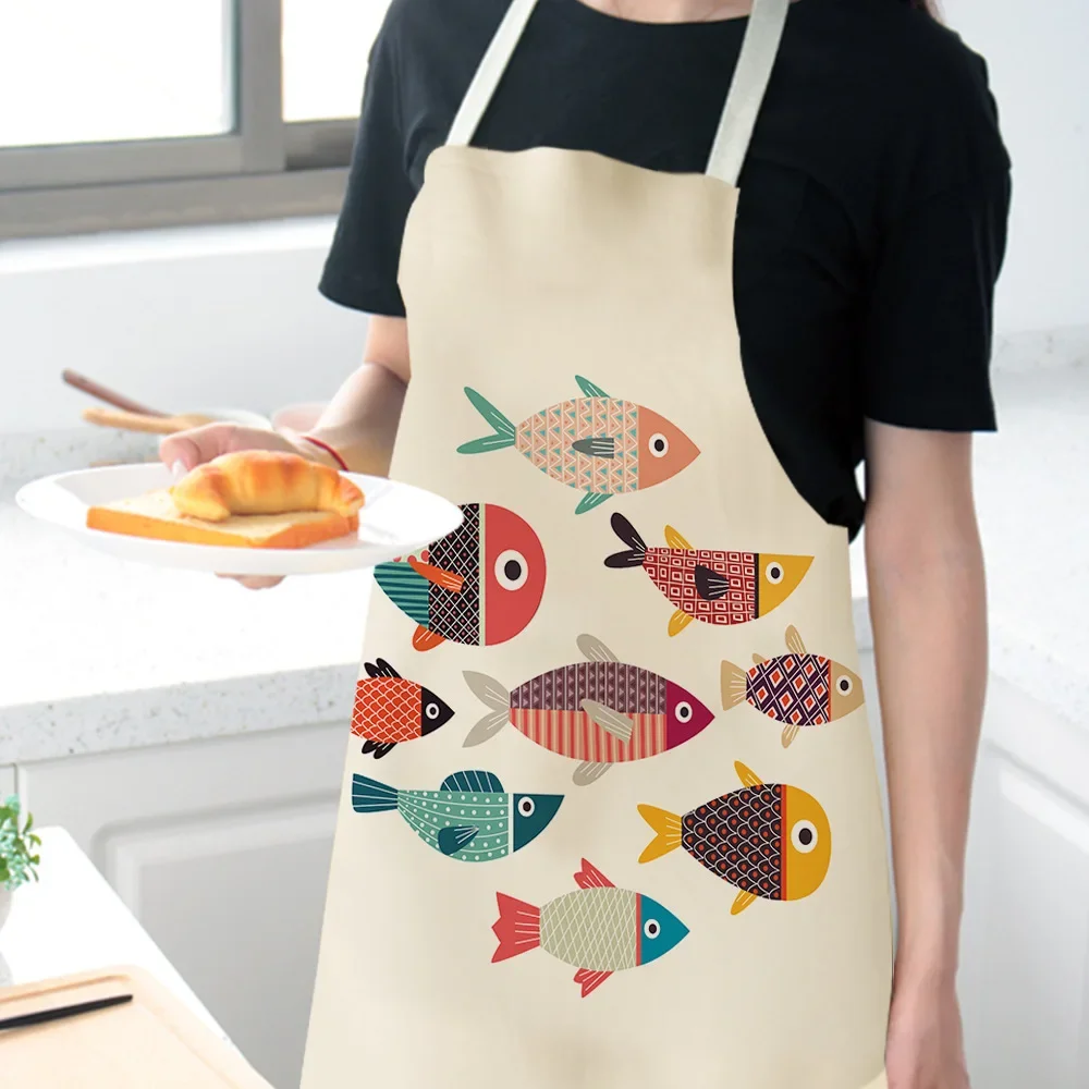 女性男性キッチンエプロン主婦エプロン防水調理耐油魚綿リネンホ - Home Cooking Chef のレビューと価格