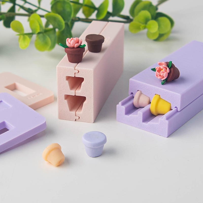 ミニ3Dフラワーポット粘土手動圧延型ソフトセラミックポットフ - Tagine Clay Pot のレビューと価格
