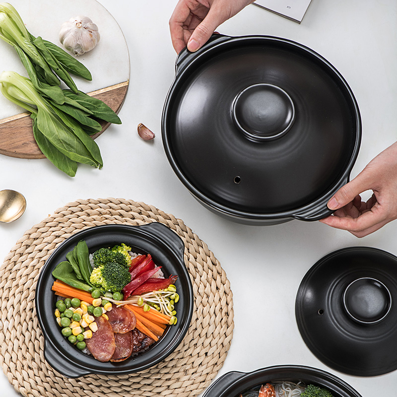 韓国のキャセロール陶器鍋、スープ、蒸しされたトリミング、低い - Tagine Clay Pot のレビューと価格
