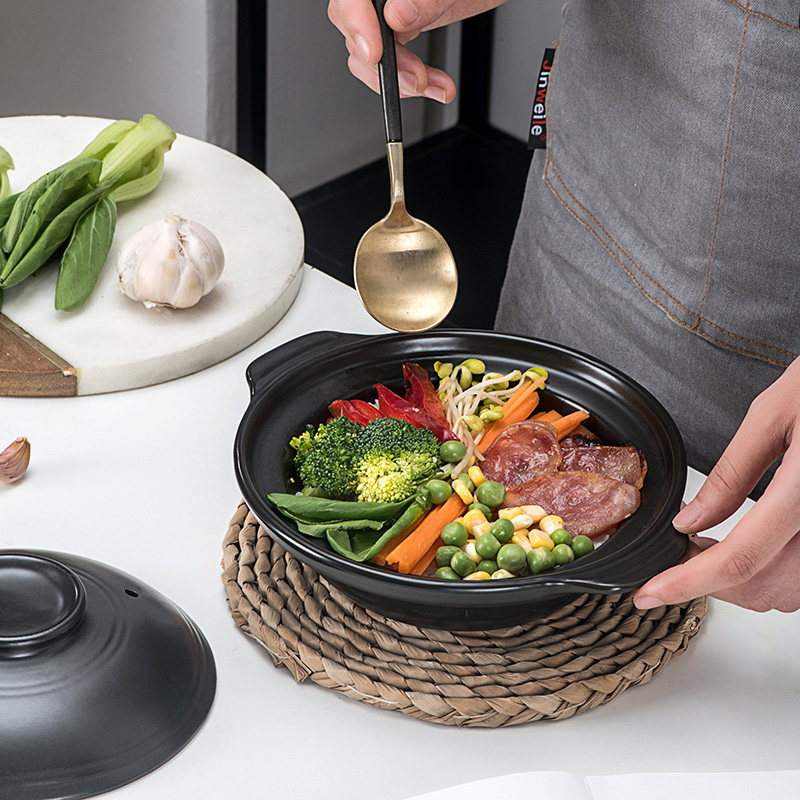 韓国のキャセロール陶器鍋、スープ、蒸しされたトリミング、低い - Tagine Clay Pot のレビューと価格