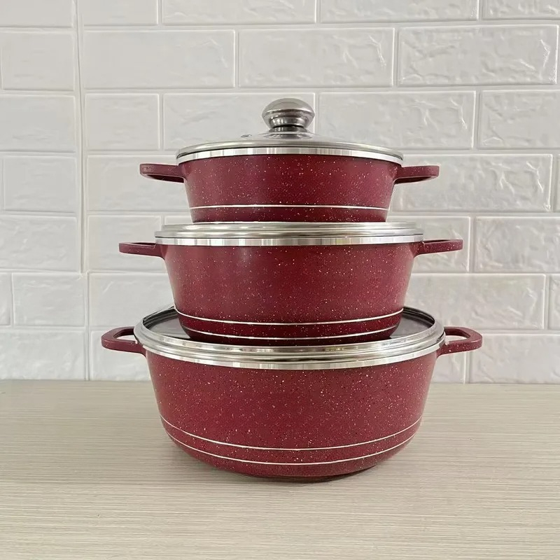 JMZ調理器具セット グラナイトコーティング鍋とフライパン6 - Home Cooking Chef のレビューと価格