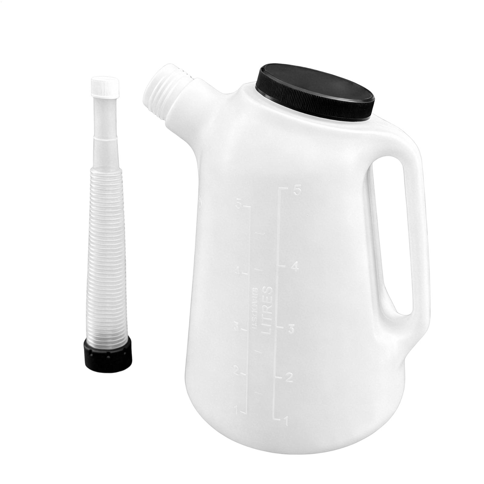 新しい5Lオイル注ぎ口付き蓋付きオイルジャグ、車のエンジン、 - Home Cooking Oil Making Machine のレビューと価格