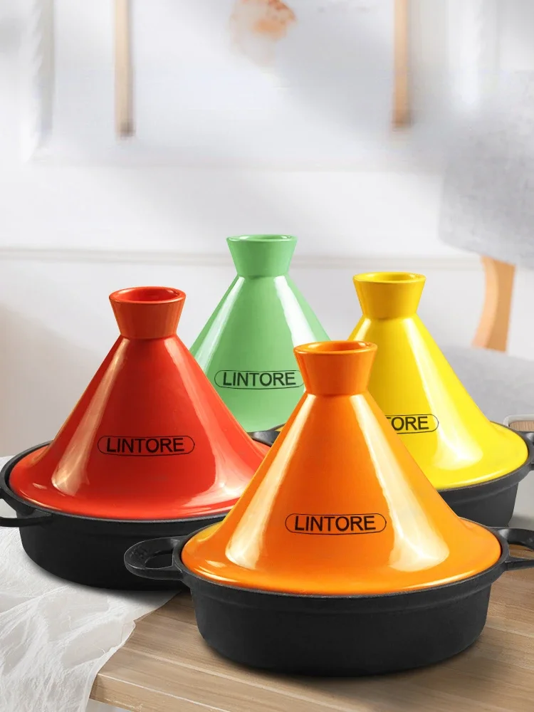 26cm モロッコ製鋳鉄鍋 高級エナメル粘土ライス タジン鍋 - Tagine Clay Pot のレビューと価格